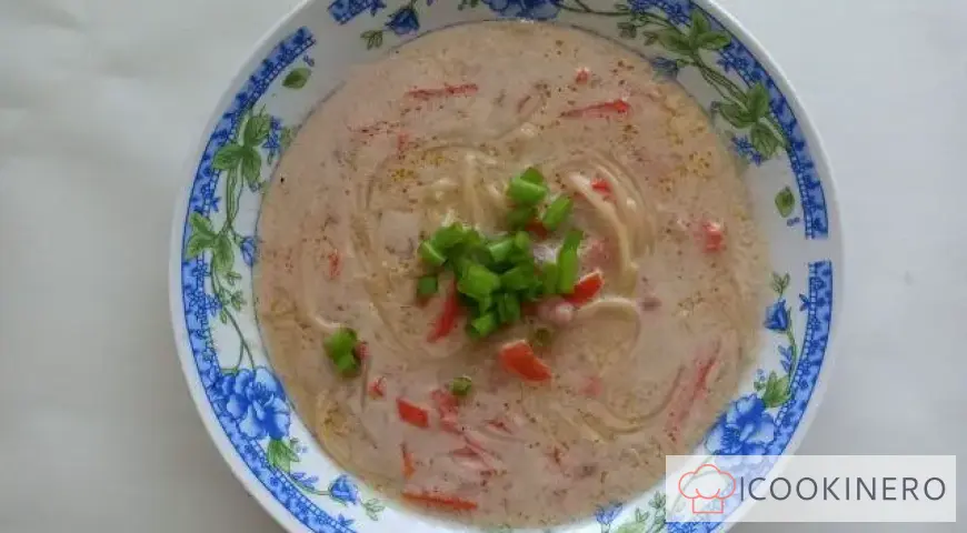 Hearty milk soup with vermicelli