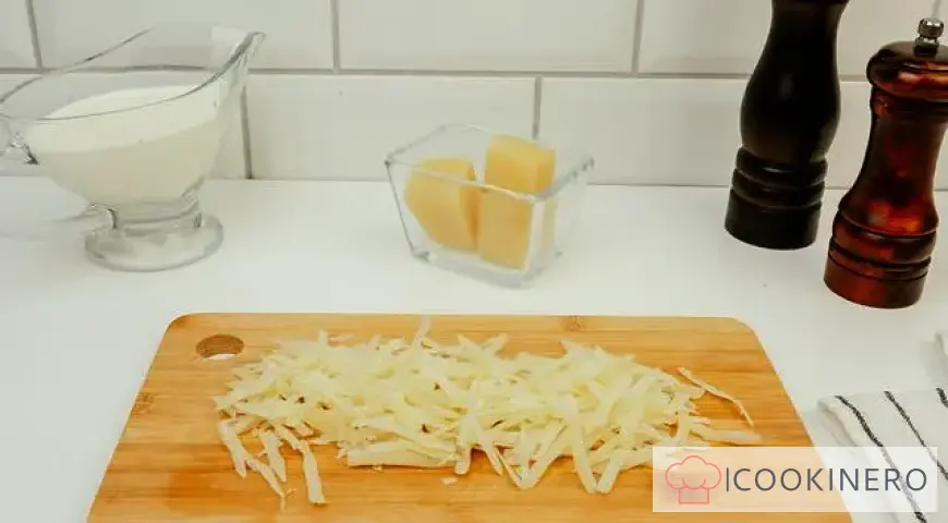Potato casserole with ham
