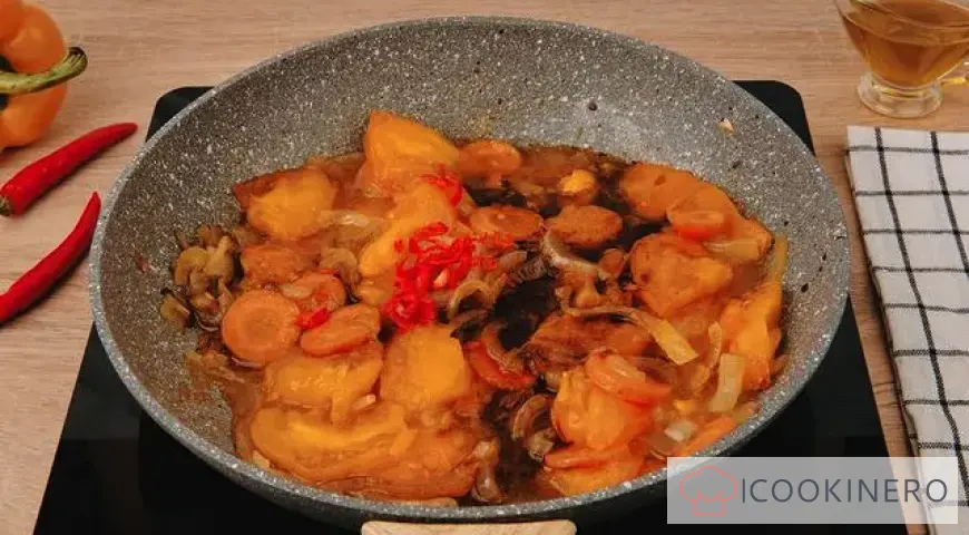 Pork ribs with pumpkin