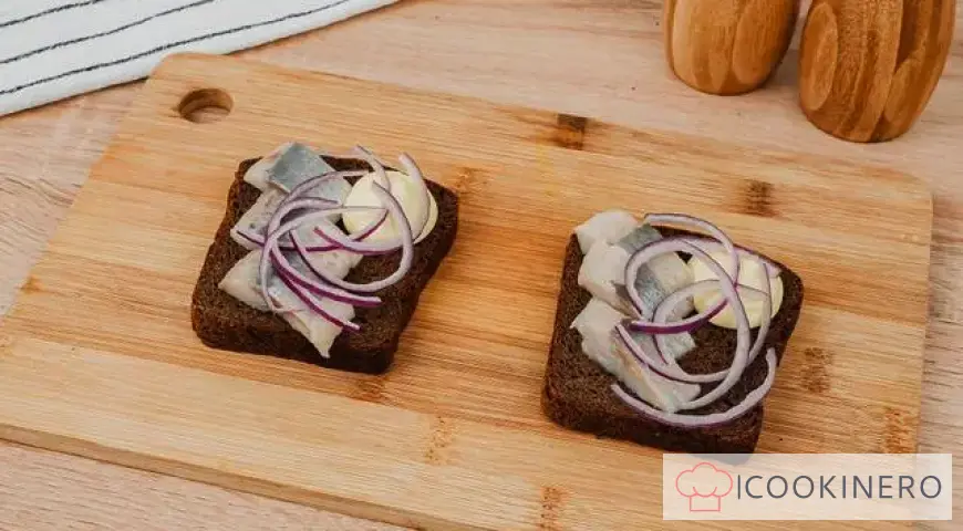 Sandwiches mit Hering