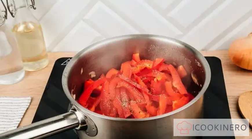 Tomato lecho for the winter with carrots and peppers