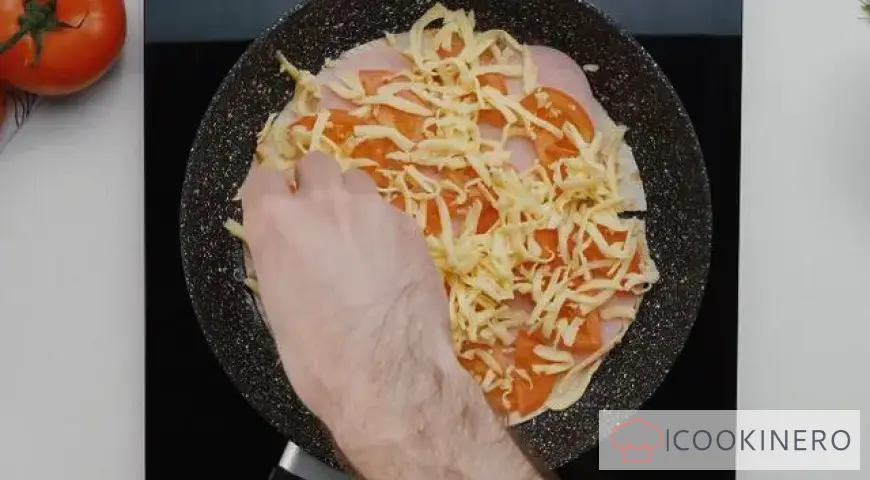 Pita mit Ei und Schinken