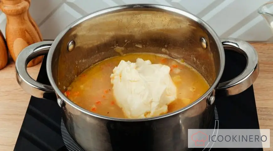 Purea di zuppa di formaggio