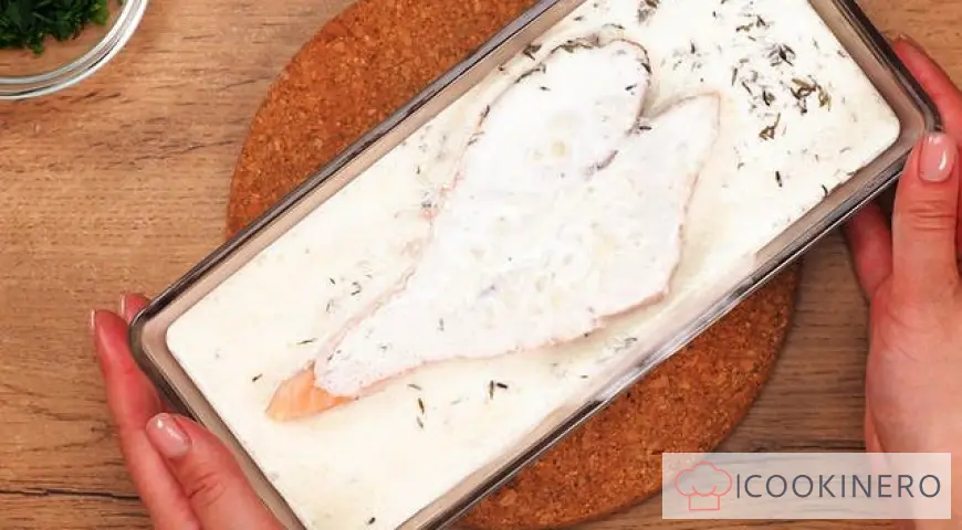 Roter Fisch in Sahnesauce