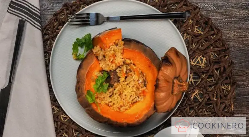 Pilaf dans une citrouille