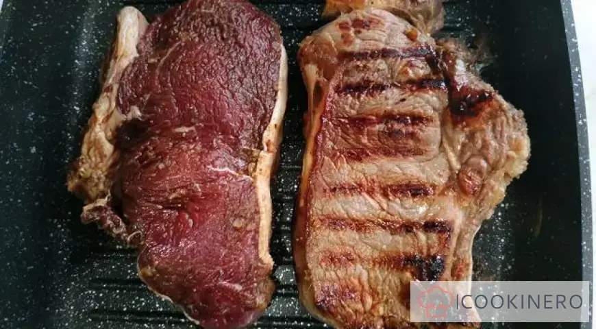 Steak frit à la sauce soja
