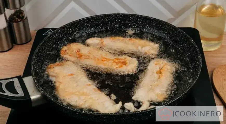Tortilla with chicken strips