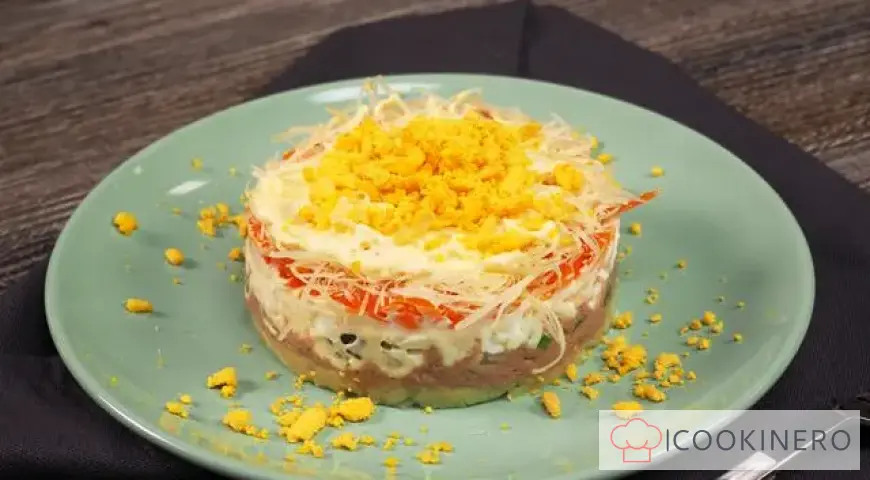 Salade de foie de morue et concombre