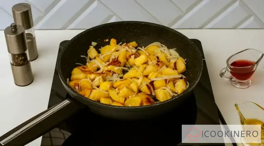 Classic salad with mushrooms