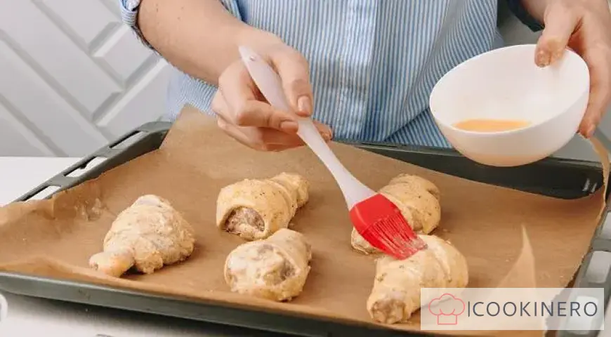 Chicken legs in dough