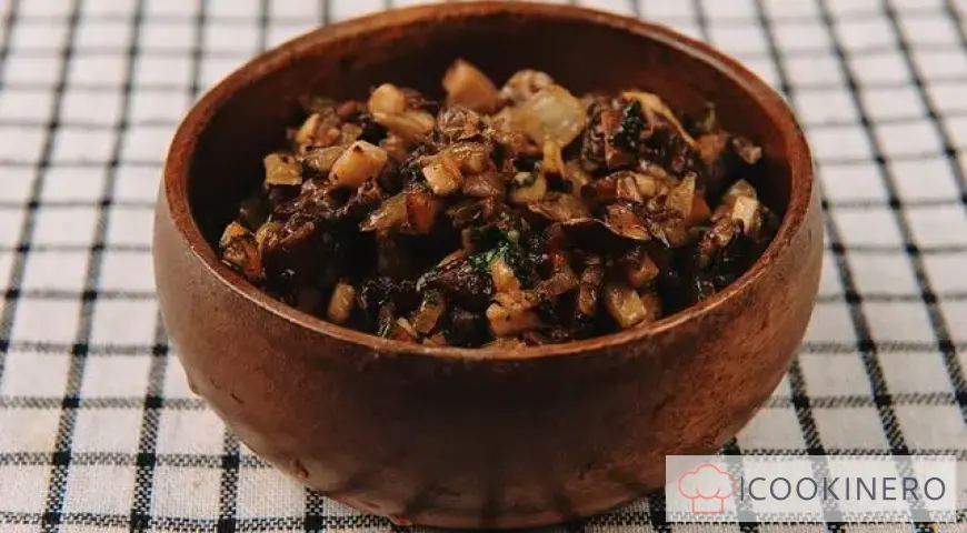 Pickled mushroom appetizer