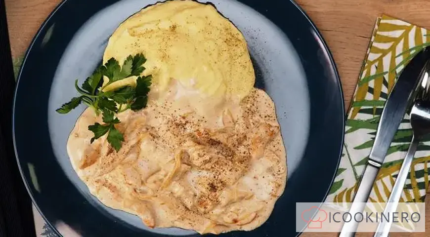 Stroganoff di manzo con petto di pollo