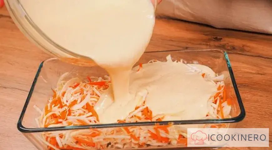 Cabbage pie with kefir