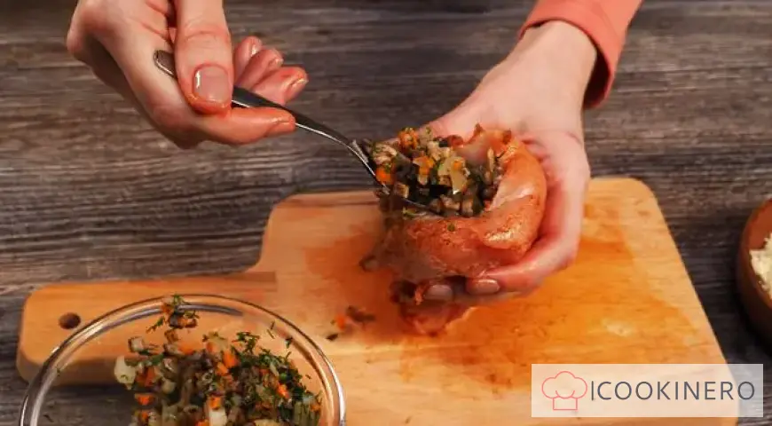 Chicken breast stuffed with mushrooms