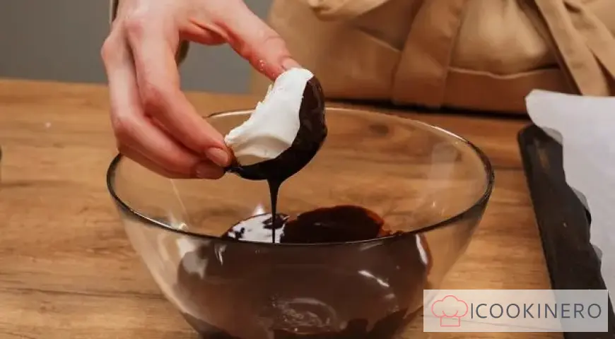 Homemade chocolate covered marshmallows