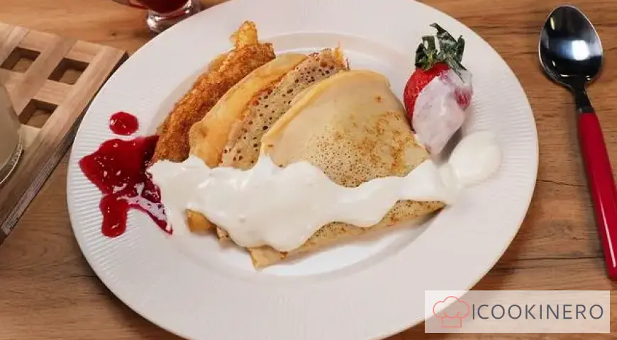 Hefepfannkuchen mit Milch