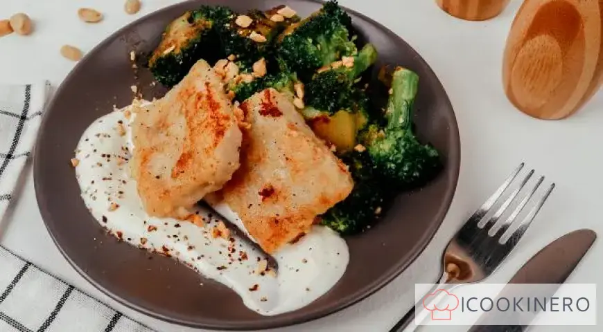 Goberge frite au brocoli