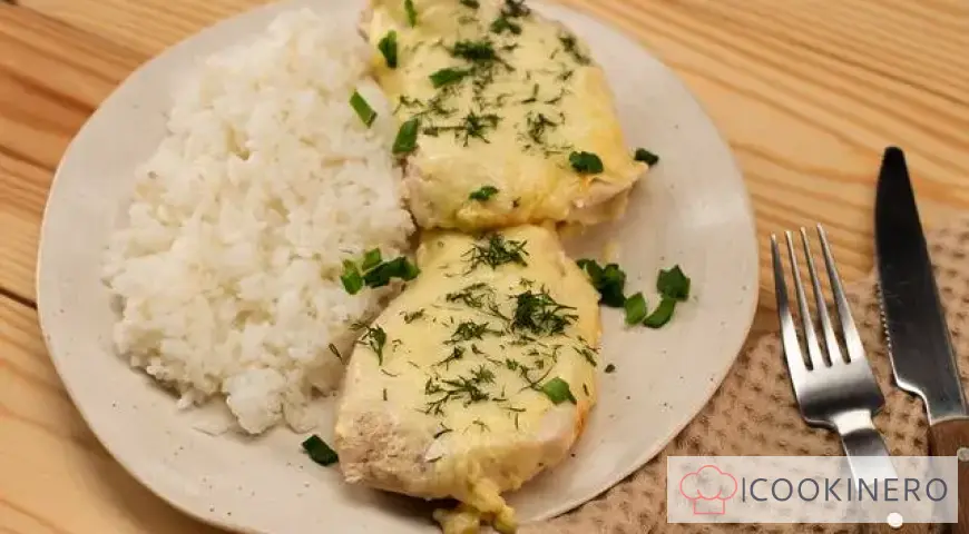 Pollo con formaggio al forno