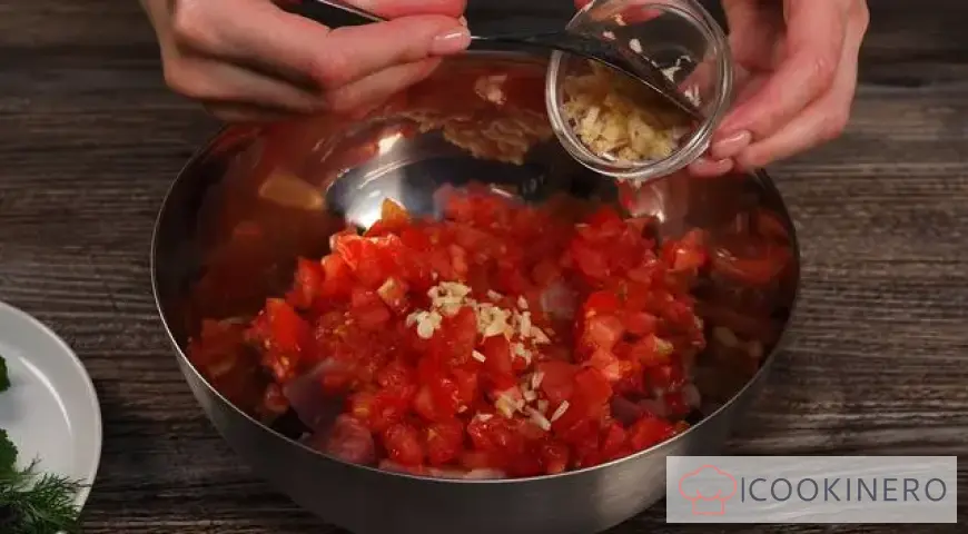 Pork neck shashlik in tomato marinade
