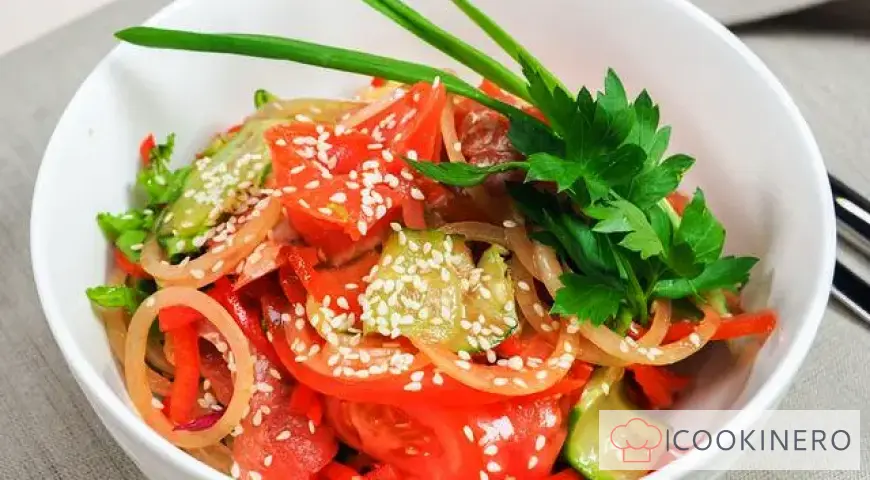 Ensalada de trucha y verduras