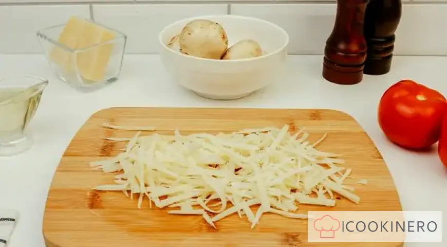 Potato casserole with minced meat in a frying pan
