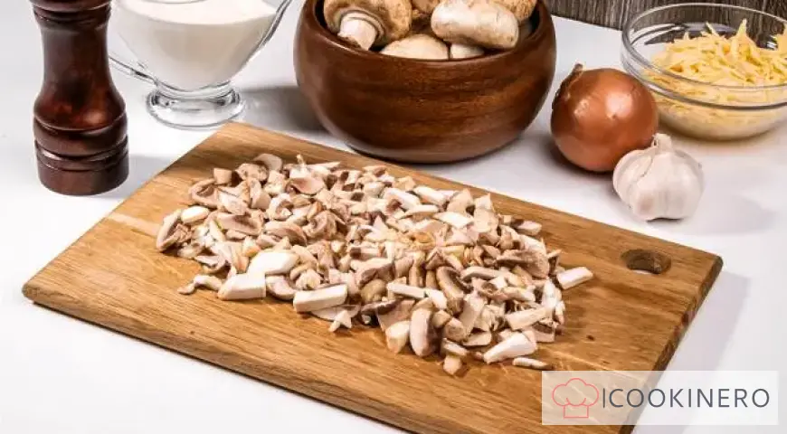 Julienne con pollo e funghi