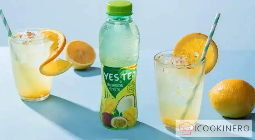 Ponche de té con limón y naranja