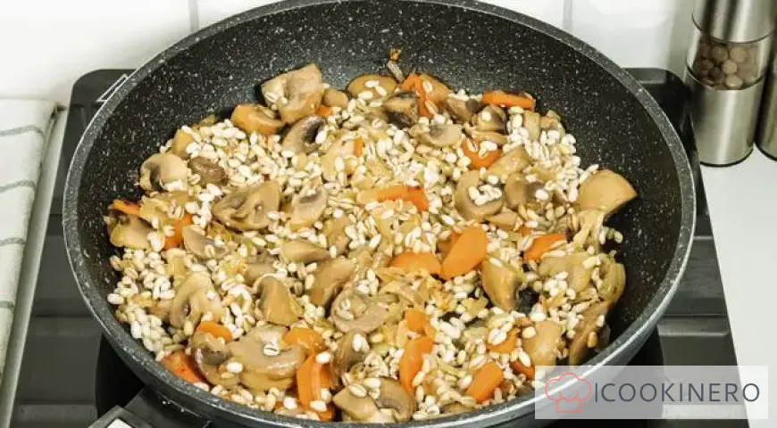Barley in the oven
