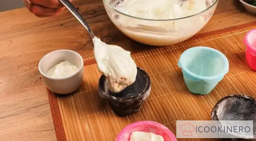 Cheesecakes in the oven
