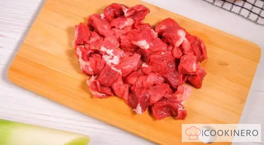 Baked vegetables with beef