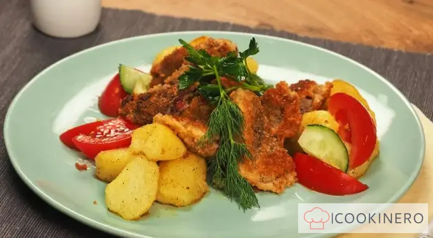 Liver in breadcrumbs