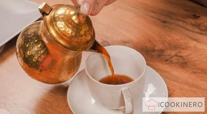 Coffee with cognac and cinnamon