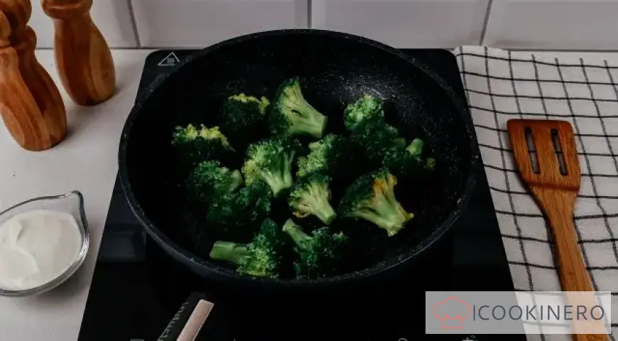 Goberge frite au brocoli
