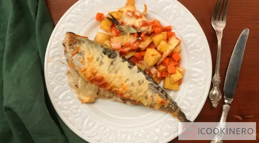 Mackerel baked with potatoes