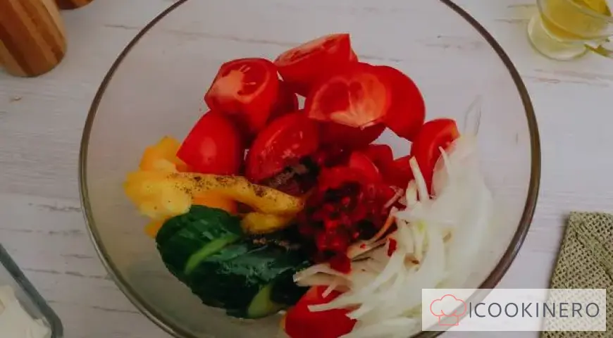 Gazpacho Soup with Feta