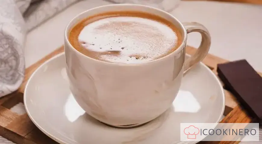 Coffee with cognac and cinnamon