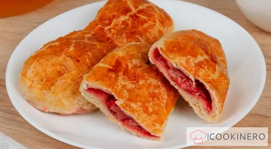 Puff pastry with frozen berries