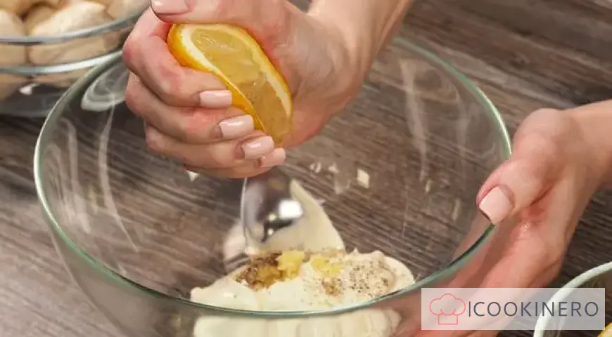 Champignons marinés à la mayonnaise