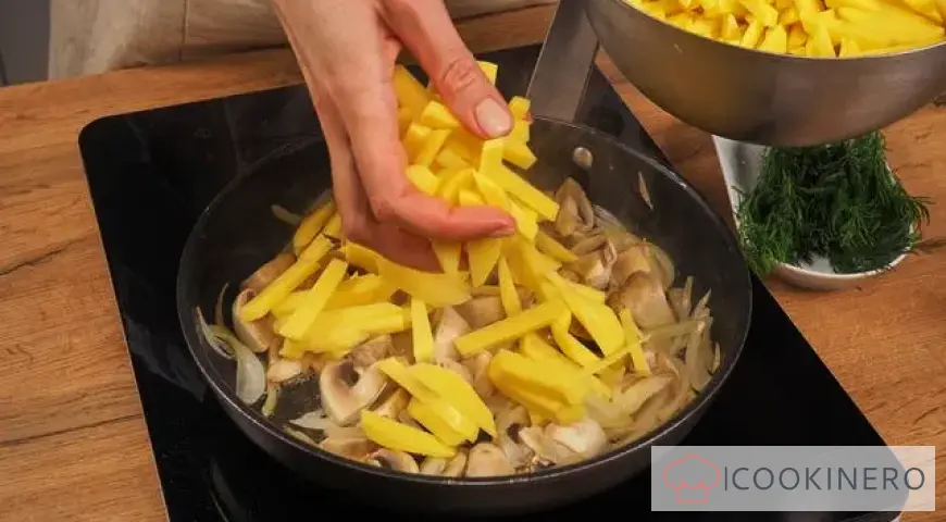 Fried marinated mushrooms