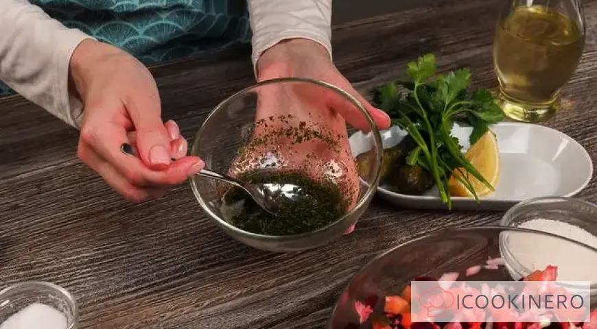 Vinaigrette with herring
