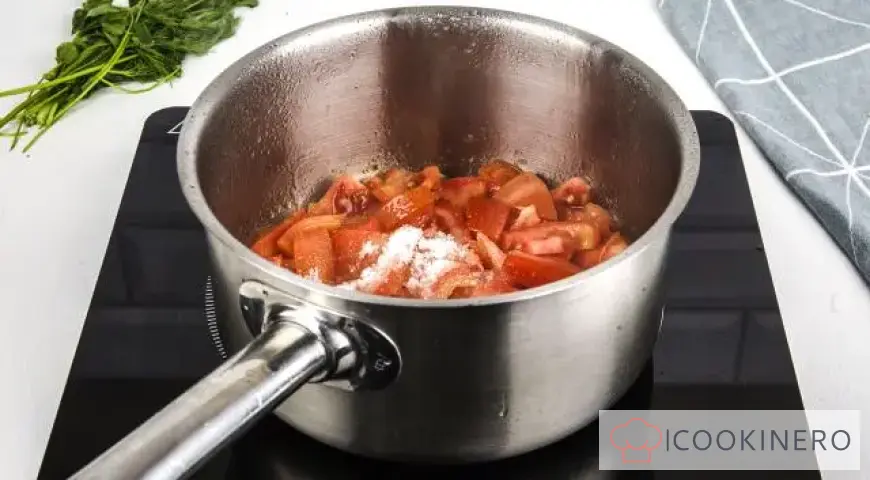 Hot pepper adjika with cooking