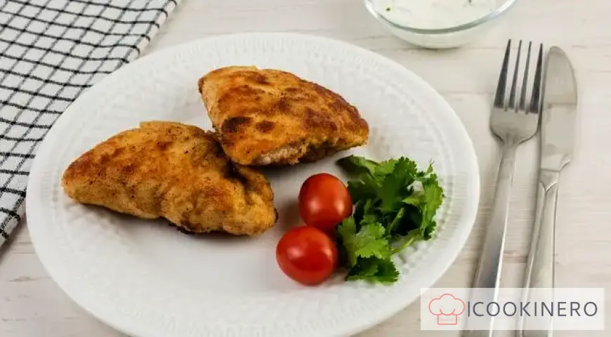 Brizol with mushrooms and onions