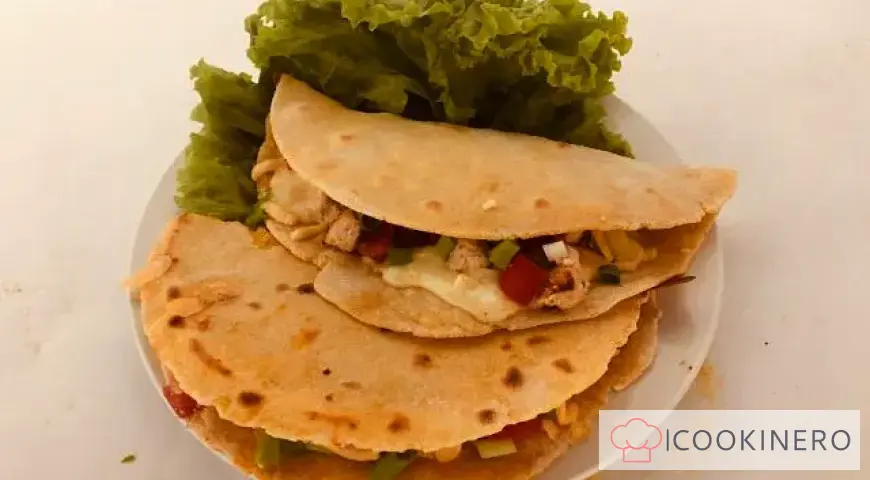 Tortilla tierna con carne