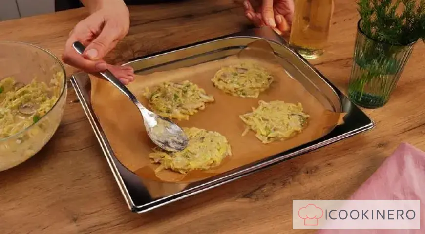 Potato pancakes with mushrooms