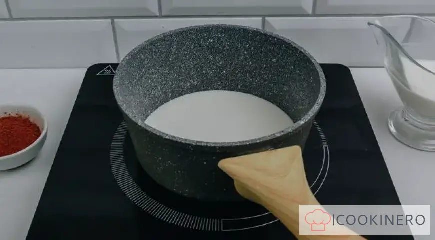 Cream of condensed milk with cocoa