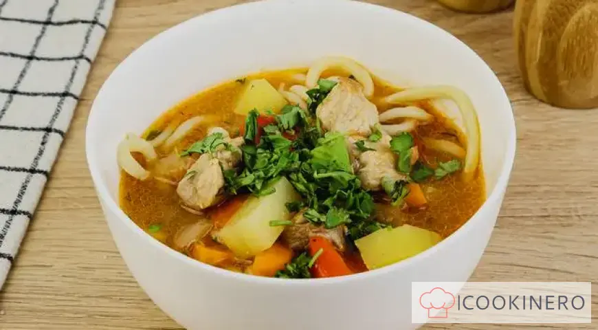 Pork Lagman with Noodles