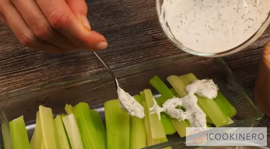 Celery in the oven