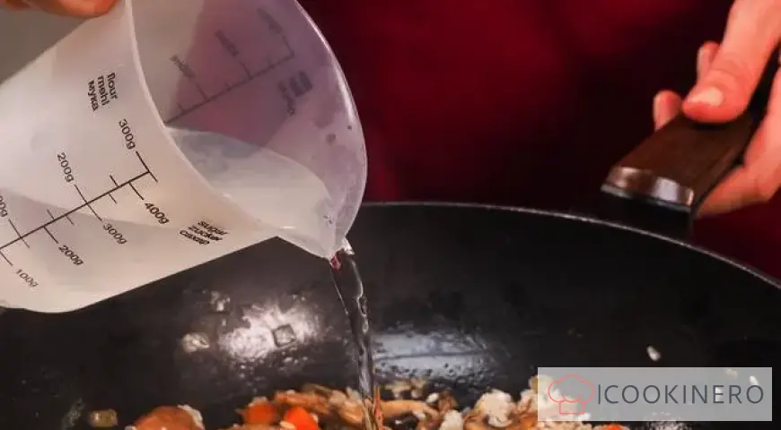 Pilaf with champignons