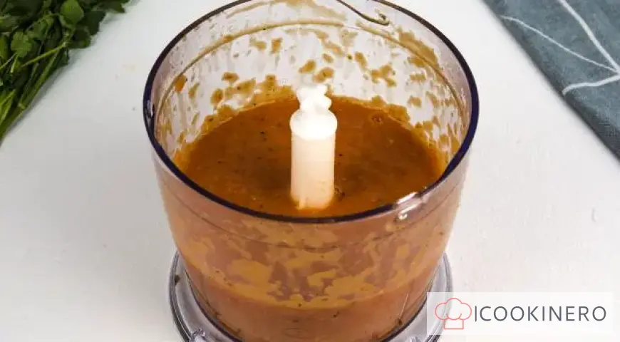 Hot pepper adjika with cooking