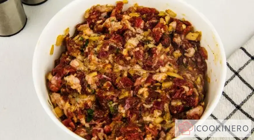 Minced meat for manti